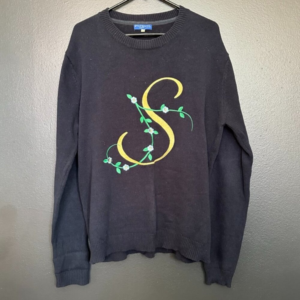 Opening Ceremony S Embroidered Sweater – black - L